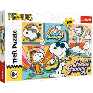 Puzzle 300 el. Zabawny świat Fistaszków 