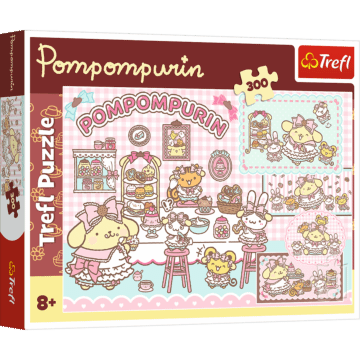 Puzzle Pompompurin 300 el. Cukierkowy świat Pompompurina - opakowanie 