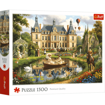 Puzzle 1500 el. Pałac nad wodą - opakowanie 