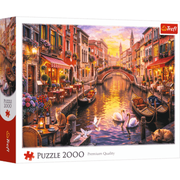Puzzle 2000 el. Romantyczna Wenecja - opakowanie 