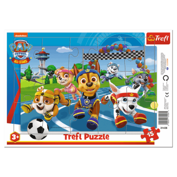Puzzle ramkowe Psi Patrol 15 el. Uczynne pieski - produkt