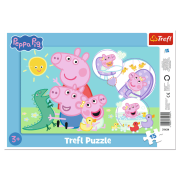 Puzzle ramkowe 15 el. Świnka Peppa, Najmilsza świnka