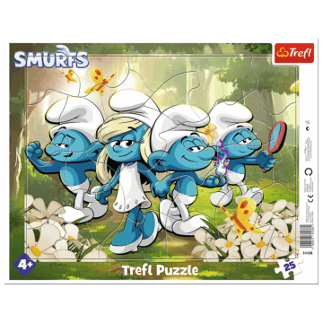 Puzzle ramkowe 25.el  Smerfy