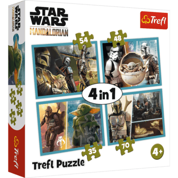 Mandalorian puzzle 4 w 1 Star Wars