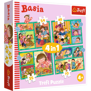 Przygody Basi - puzzle 4w1 1