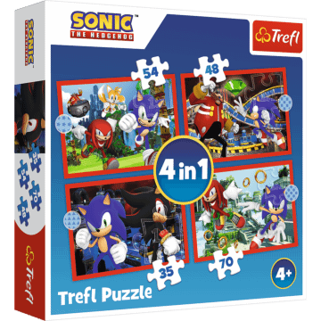 Opakowanie puzzli 4w1 Sonic Przygody Sonica