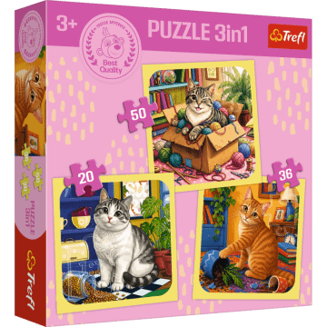 Puzzle 3w1 Radosne momenty - opakowanie 