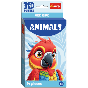 Puzzle 3D - Ptak czerwony - opakowanie 