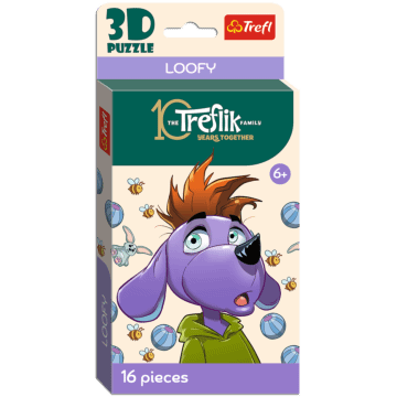 Puzzle 3D - Gonduś, Rodzina Treflików - opakowanie 