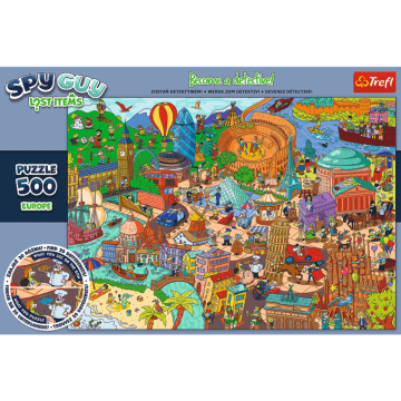 Puzzle Spy Guy Lost Items 500 el. Europa - opakowanie