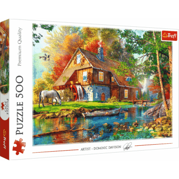 Puzzle 500 el. Chatka nad rzeką - opakowanie