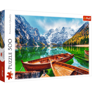 Puzzle 500 el. Jezioro Braies, Włochy - opakowanie
