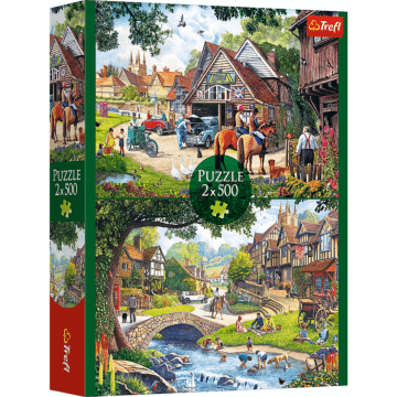 Puzzle 2 x 500 el. Sielankowe życie - opakowanie