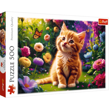 Puzzle 500 el. Uroczy kotek - opakowanie