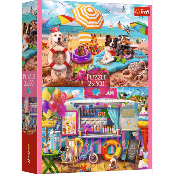Puzzle 2 x 500 el. Wakacyjny czas