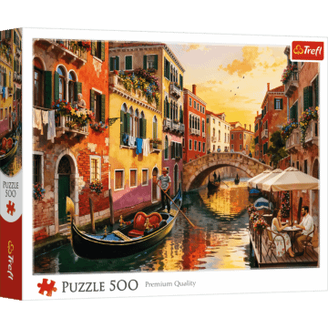 Puzzle 500 el. Wenecja o zachodzie słońca - opakowanie 
