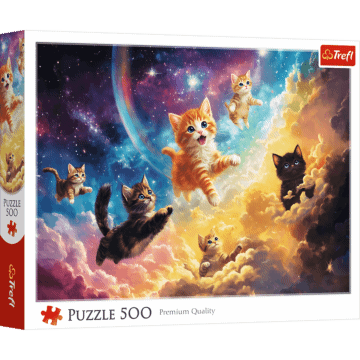 Puzzle 500 el. Kosmiczne kotki