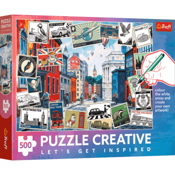 Puzzle 500 el. Pozdrowienia z Londynu - opakowanie 