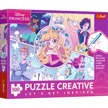 Puzzle Creative 500 el. Księżniczki, Baśniowe Królestwa - opakowanie