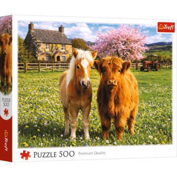 Puzzle 500 el. Przyjaciele na farmie