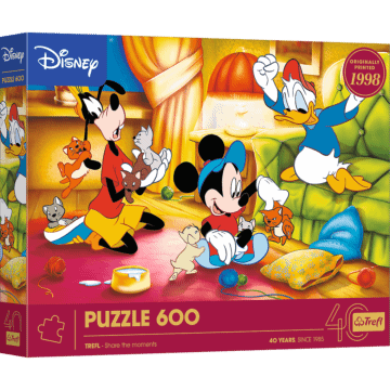 Puzzle 600 el. 40-lecie Trefl - Myszka Miki i Przyjaciele - opakowanie