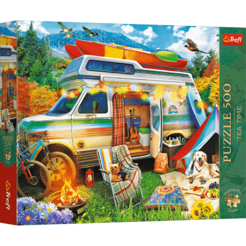 Puzzle 500 el. Premium Plus Quality, Mistrzostwa Europy, Tea Time: Kamper - opakowanie