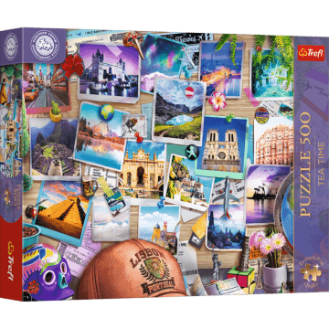 Puzzle 500 el. Premium Plus Quality, Mistrzostwa Europy, Tea Time: Wspomnienia z podróży