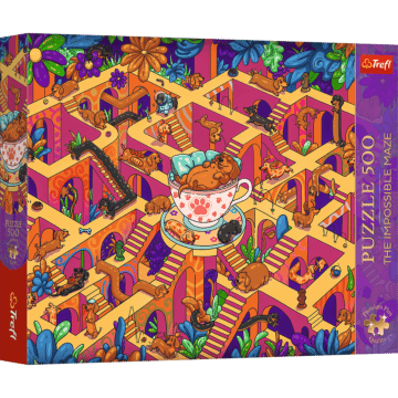 Puzzle Premium Plus Quality 500 el. The Impossible Maze: Wesołe jamniki - opakowanie 