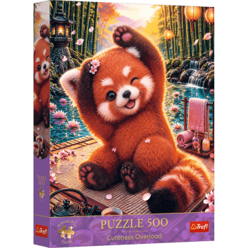 Puzzle Premium Plus Quality, Cuteness Overload 500 el. Czarująca czerwona panda - opakowanie 