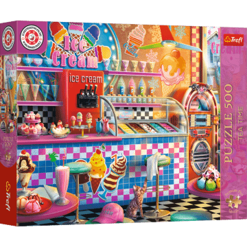 Puzzle 500 el. Premium Plus Quality, Mistrzostwa Polski, Lodziarnia - opakowanie 