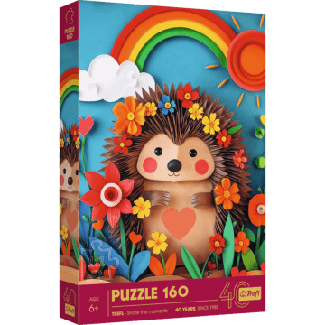 Puzzle z efektem 3D 160 el. 40-lecie Trefl - Jeżyk - opakowanie