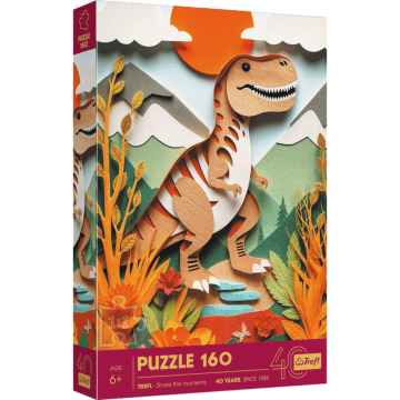 Puzzle z efektem 3D 160 el. 40-lecie Trefl - Dinozaur