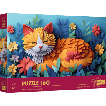 Puzzle z efektem 3D 160 el. 40-lecie Trefl - Kotek