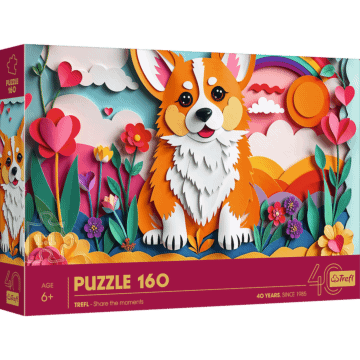 Puzzle z efektem 3D 160 el. 40-lecie Trefl - Piesek
