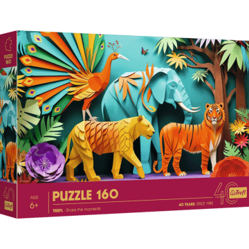 Puzzle z efektem 3D 160 el. 40-lecie Trefl - Dżungla