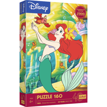 Puzzle Disney 160 el. 40-lecie Trefl - Mała Syrenka - opakowanie