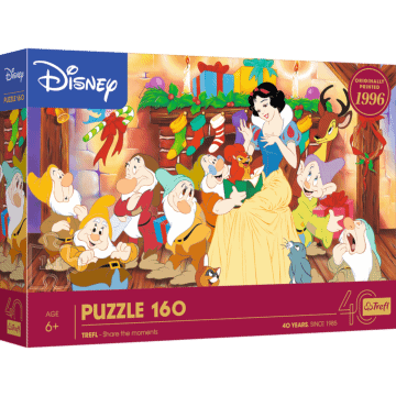 Puzzle Disney 160 el. 40-lecie Trefl - Baśniowe święta - opakowanie