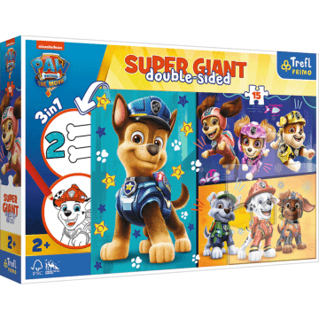 Puzzle Super Giant Psi Patrol 15 el. Wesołe pieski