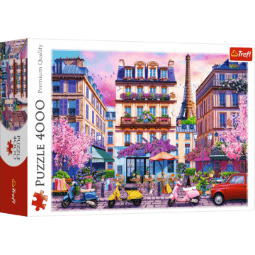 Puzzle 4000 el. Wiosna w Paryżu - opakowanie