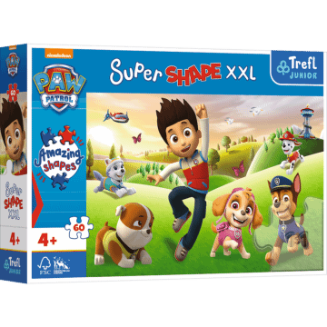 Uśmiechnięte pieski - puzzle dla dzieci - super shape XL - przód opakowania