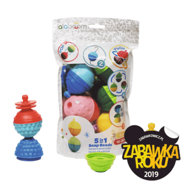 Zestaw kulko - klocków - 12 elementów - zabawki sensoryczne dla dzieci od Lalaboom