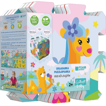 Oaza wielbłądów - układanka puzzlopianka