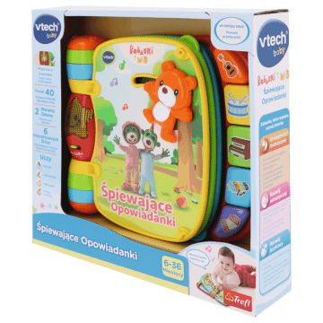 Zabawka interaktywna VTech Śpiewające Opowiadanki Bobaski i Miś - przód opakowania