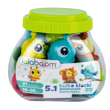 Zestaw kulko-klocków - zwierzątka leśne - 21 elementów | Trefl - zdjęcie 1