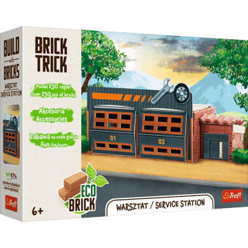 Klocki ceramiczne Brick Trick - Warsztat / Service station - opakowanie