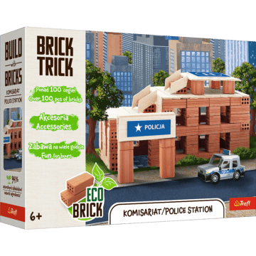Klocki ceramiczne Brick Trick - Komisariat / Police Station - opakowanie