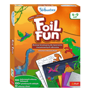 Zestaw kreatywny Skillmatics, Foil Fun, Kraina Dinozaurów - opakowanie