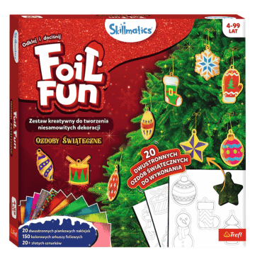 Zestaw kreatywny Skillmatics, Foil Fun, Ozdoby Świąteczne - opakowanie