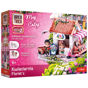Klocki ceramiczne Brick Trick My City - Kwiaciarnia - opakowanie 