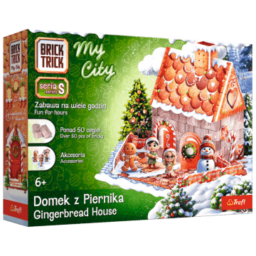 Klocki ceramiczne Brick Trick My City - Domek z piernika - opakowanie 